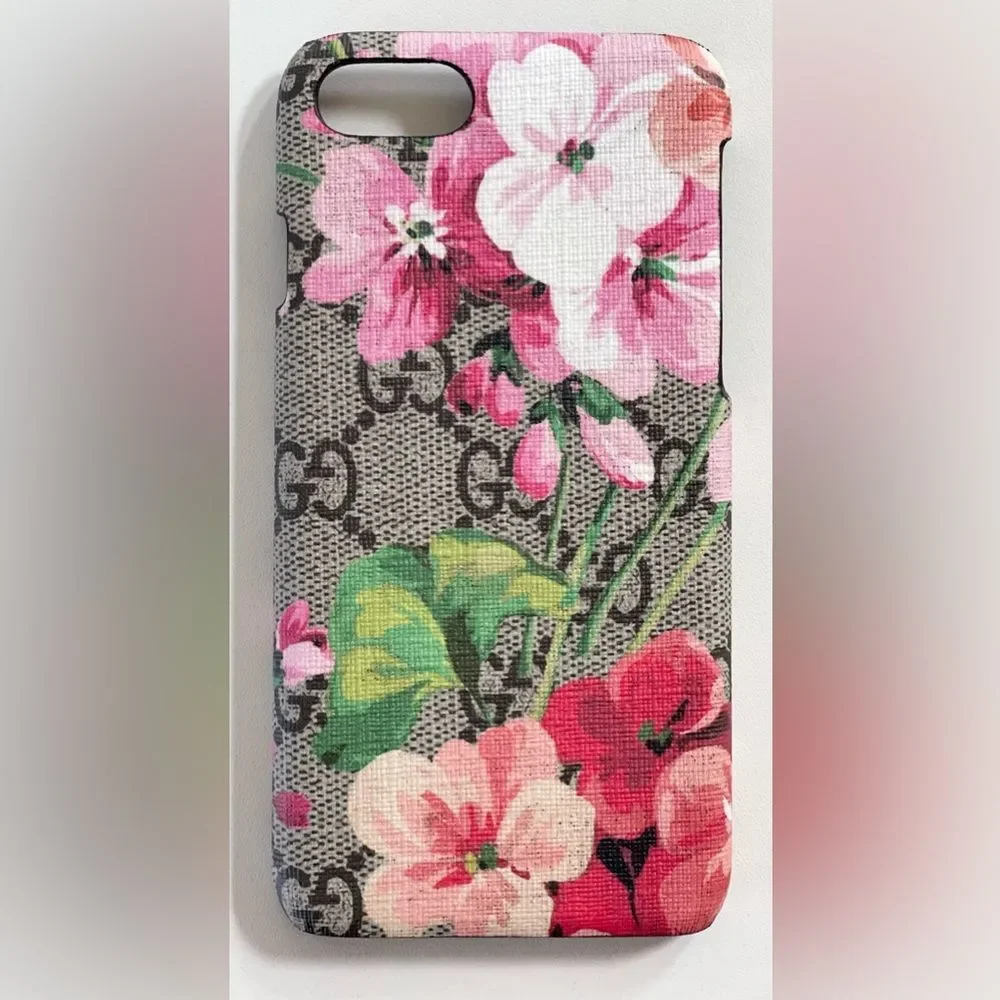 GUCCI SUPREME BLOOMS PINK iPhone 7/8 Case brand new in box 208/016 - Picture 2 of 7